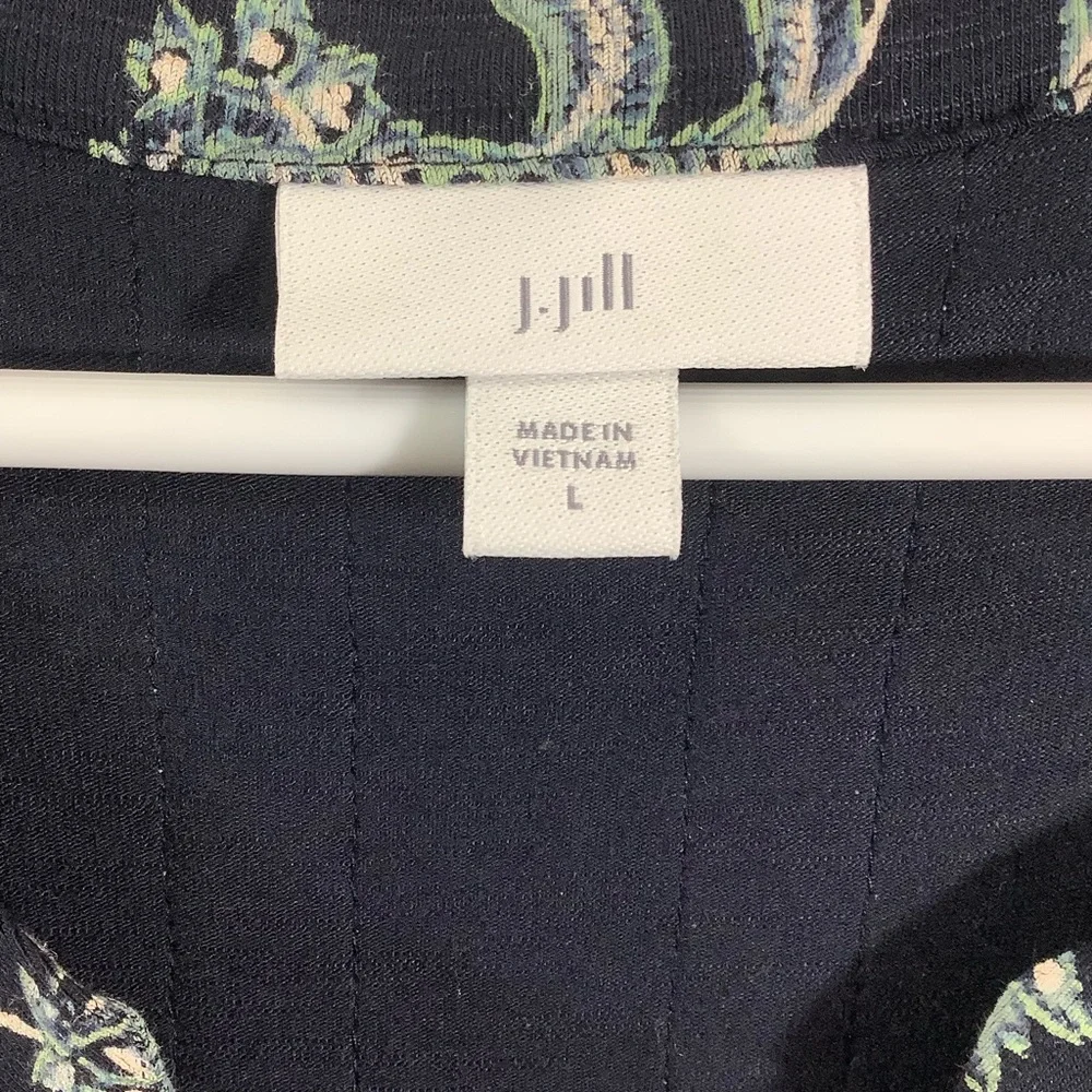 J.jill Floral Women's Floral Print Midi Dress - Picture 7 of 9